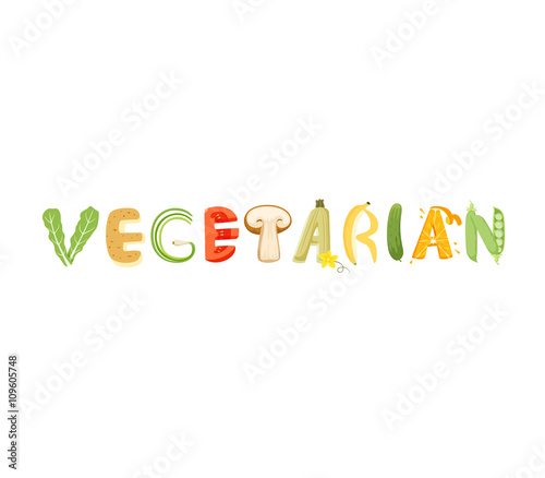 Vegetarian food letter