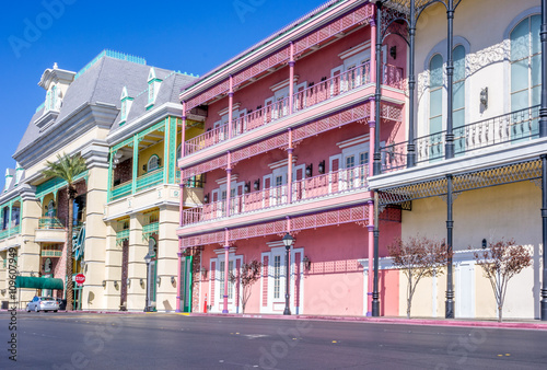 Photography Orleans' style building during sunny day