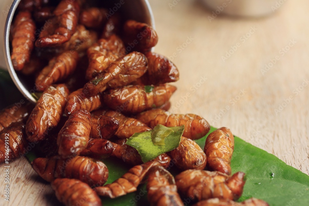 Obraz premium fried insects