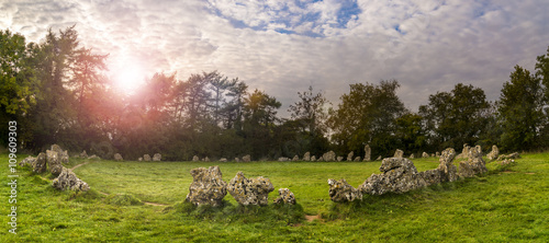 Rollright stones ancient monument in Oxfordshire