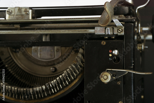 Close-up of an Old Typewriter