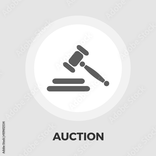 Auction flat icon