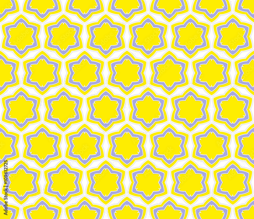 six-pointed star flower pattern six-pointed star flower pattern