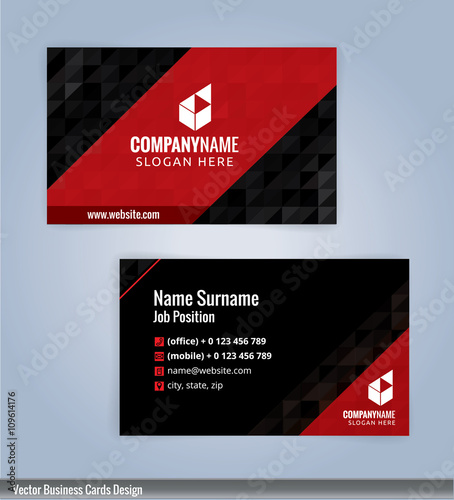 Modern business card template, Illustration Vector 10