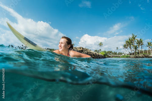 Young lady surfer © Dudarev Mikhail
