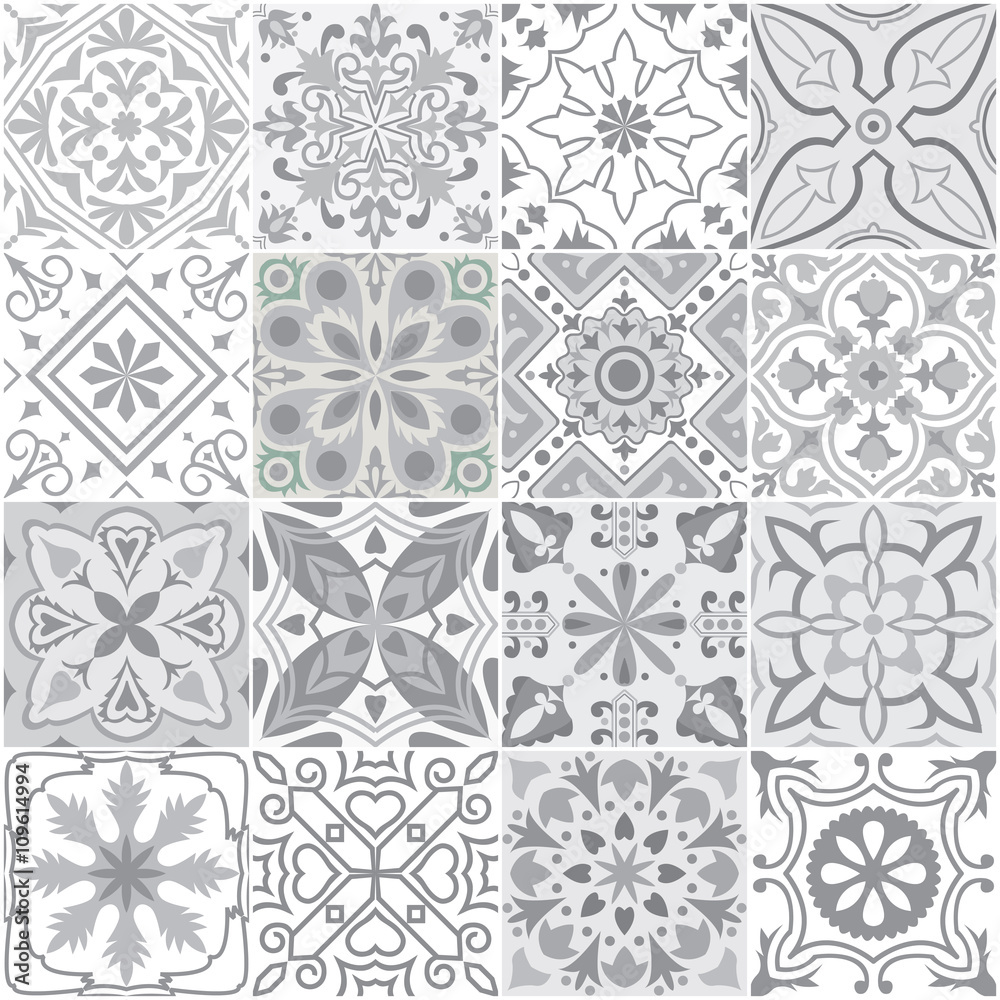Big set of vector tiles background. Big set of vector tiles background.