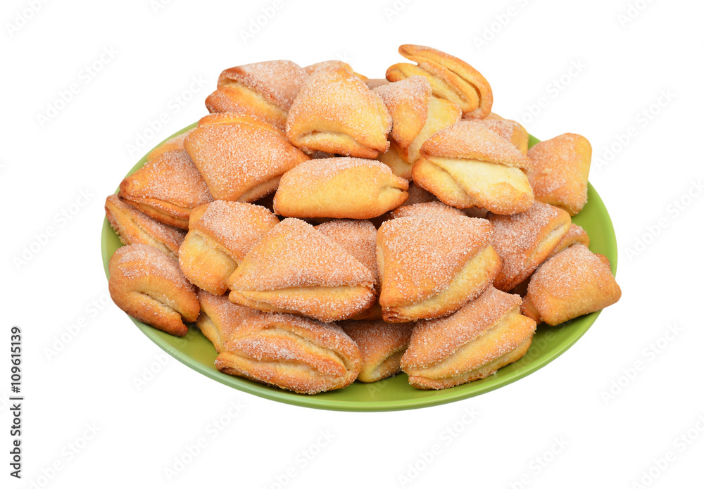 Homemade cookie on plate