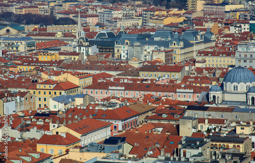 Top view of Trieste