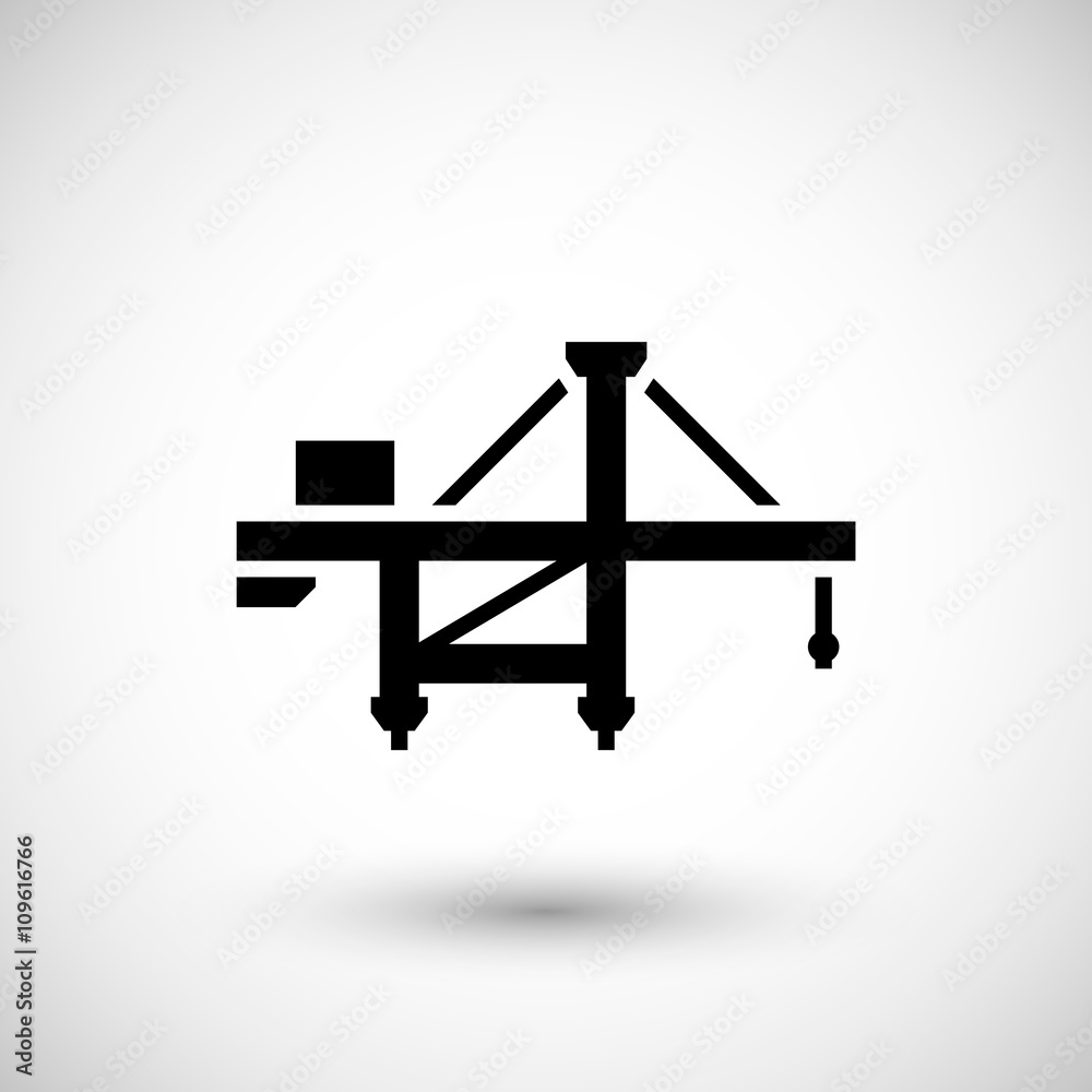 Harbor crane icon Harbor crane icon