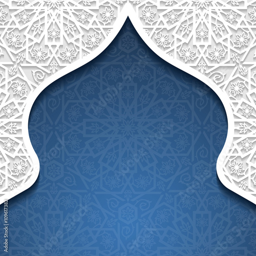Abstract background with traditional ornament