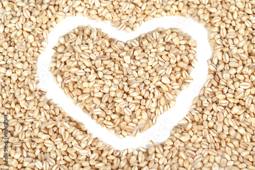 heart made on beans