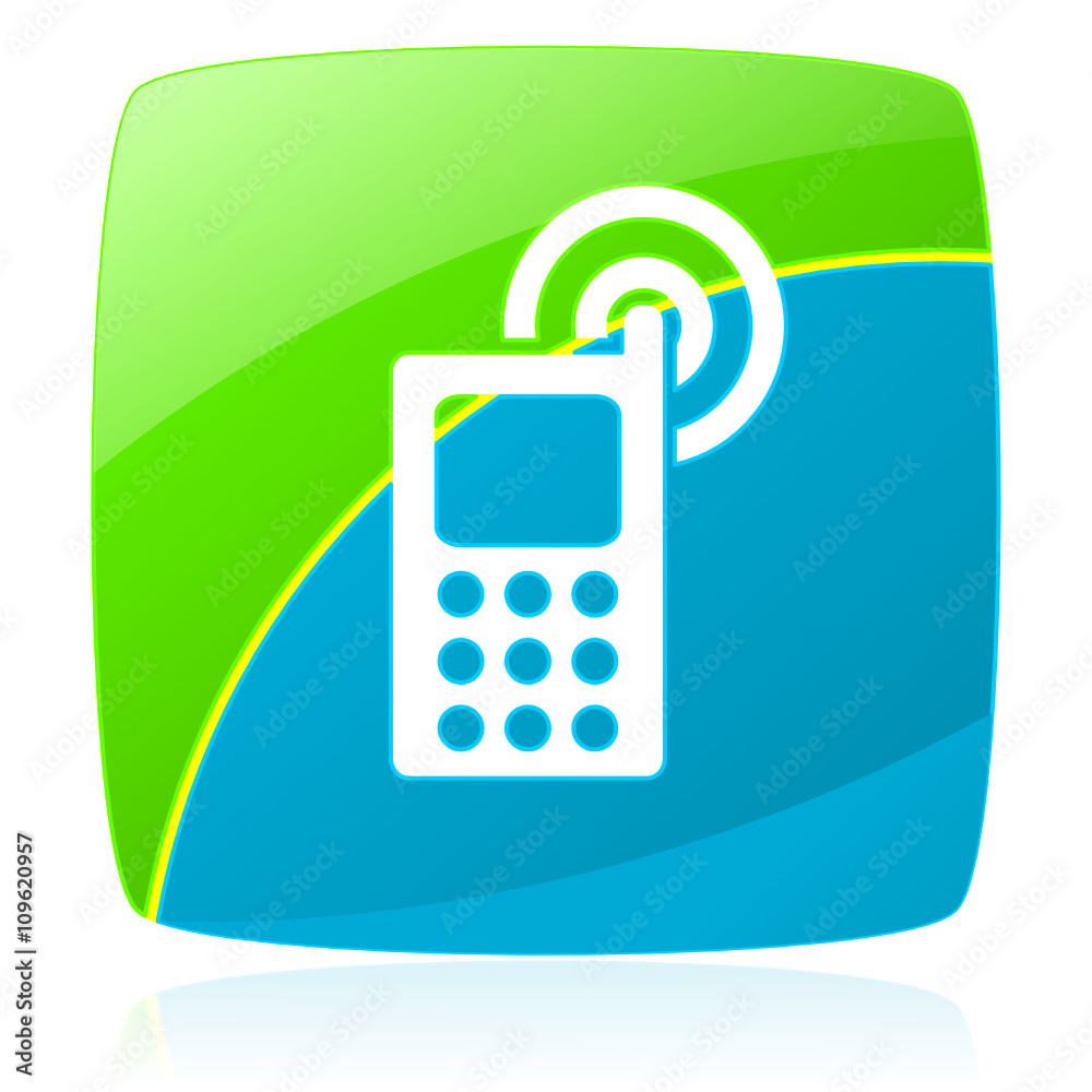 phone green and blue glossy vector web icon phone green and blue glossy vector web icon