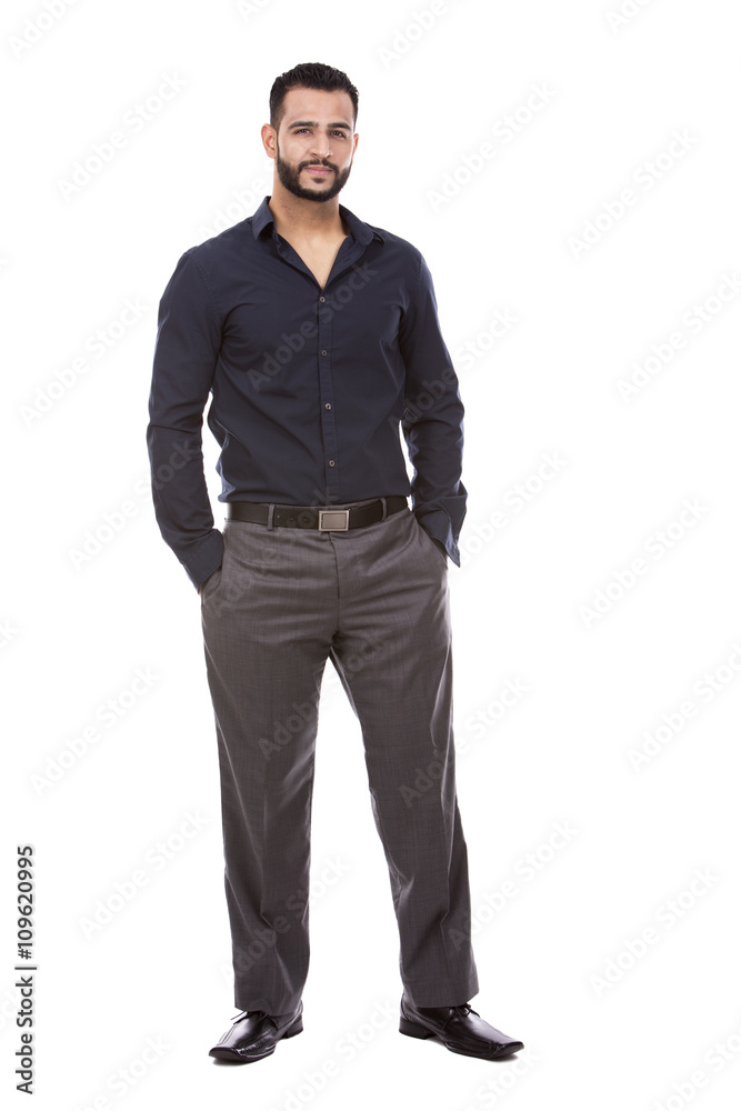 successful businessman on white successful businessman on white