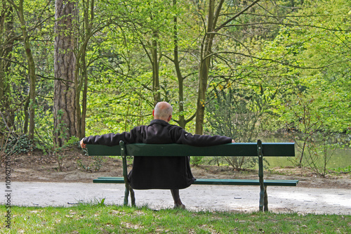 Solitude sur un banc, Bois de Vincennes