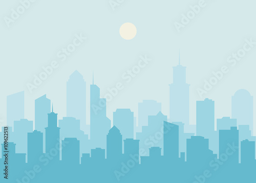 City skyline vector illustration