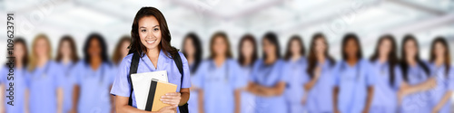 Large Group of Female Nurses