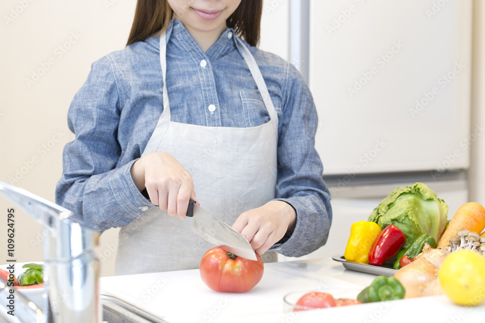 調理 女性 調理 女性
