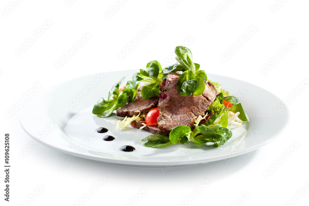 Beef Salad over White