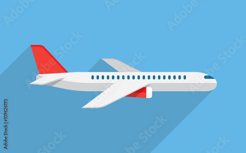 Aircraft vector flat illustrations