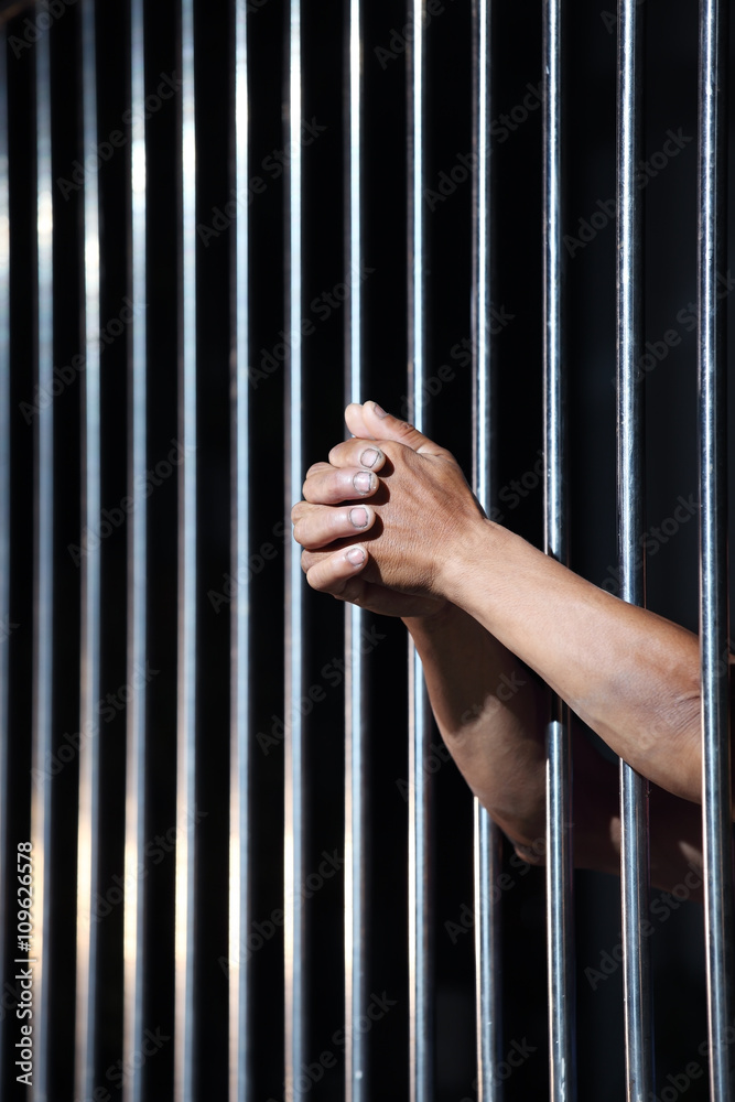 Obraz premium hand in jail