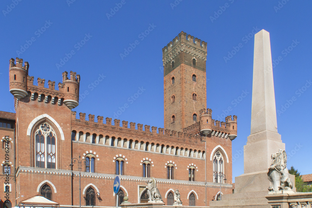 Asti palazzo medici del vascello torre comentina monumento unità di italia piemonte italia italy
