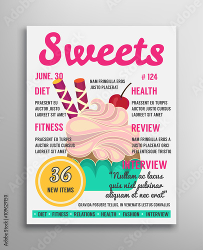 Magazine cover sweets