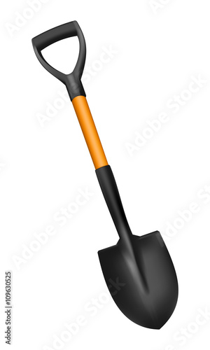 Photorealistic fiberglass shovel