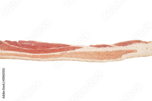 uncooked bacon strip
