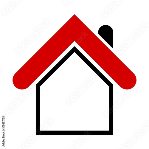 Modern house icon. Simple design element for web, print etc. Isolated
