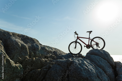 Bicycle on the rock