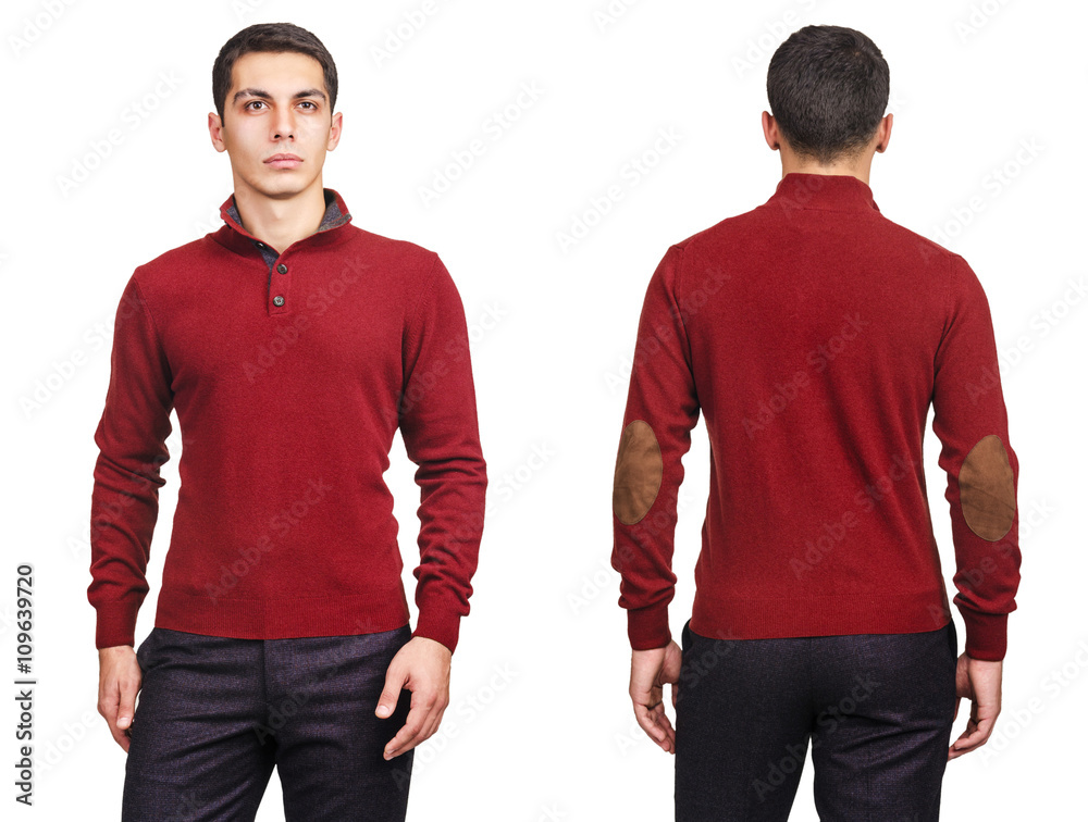 Young man in fashion concept isolated on white Young man in fashion concept isolated on white