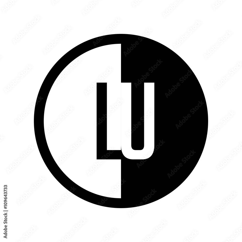 INITIAL CIRCLE HALF LOGO LU INITIAL CIRCLE HALF LOGO LU