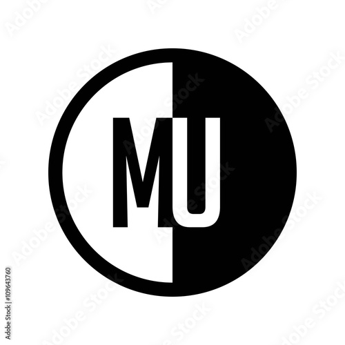 INITIAL CIRCLE HALF LOGO MU