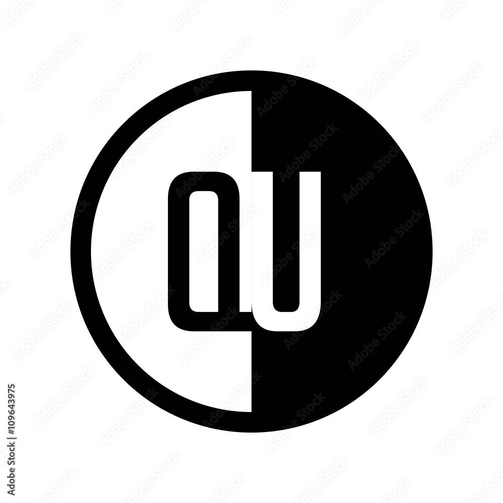 INITIAL CIRCLE HALF LOGO QU INITIAL CIRCLE HALF LOGO QU