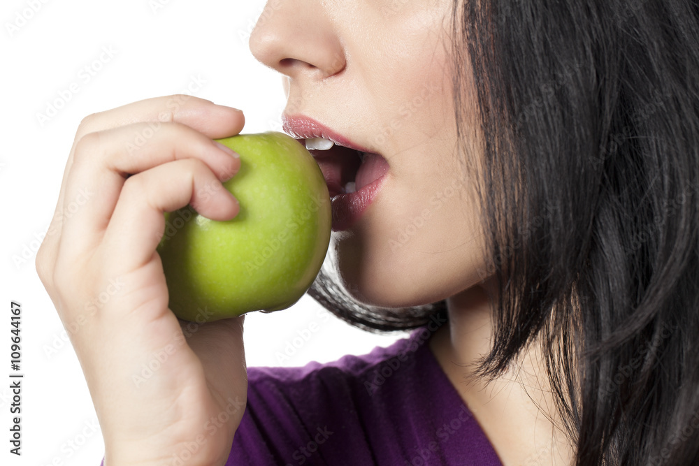 biting apple biting apple