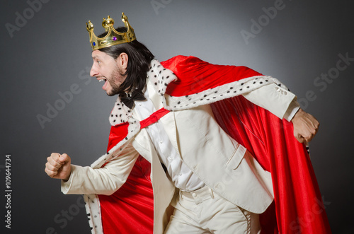 King businessman in royal business concept