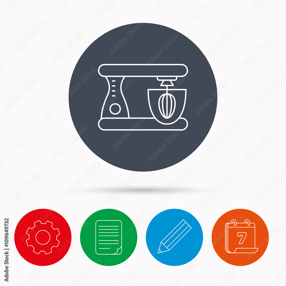 Mixer icon. Electric blender sign. Mixer icon. Electric blender sign.