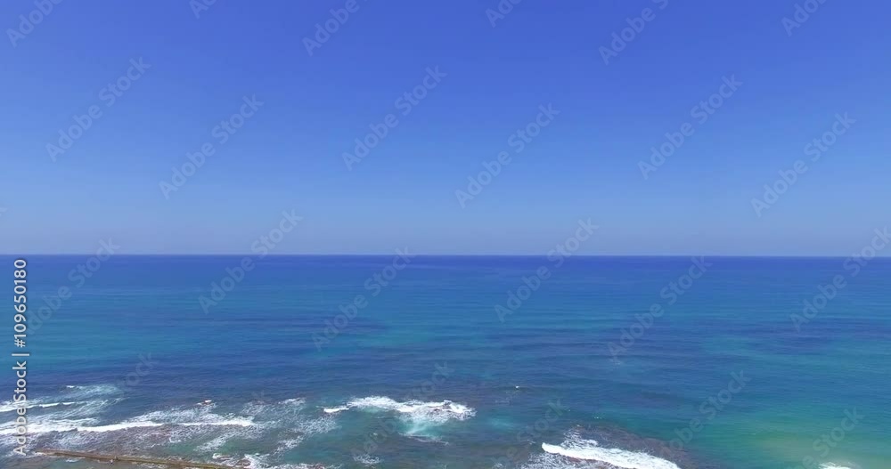 Aerial View of the Roman aqueduct by the Mediterranean Sea. CAESAREA, ISRAEL Aerial View of the Roman aqueduct by the Mediterranean Sea. CAESAREA, ISRAEL