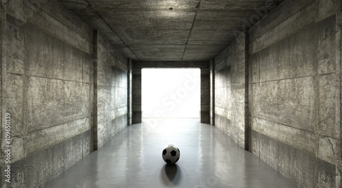 Soccer Ball Sports Stadium Tunnel