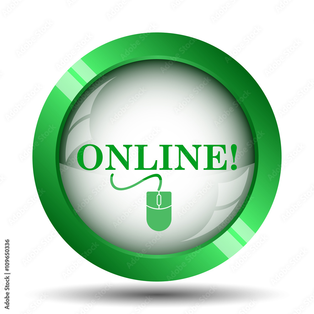 Online with mouse icon Online with mouse icon