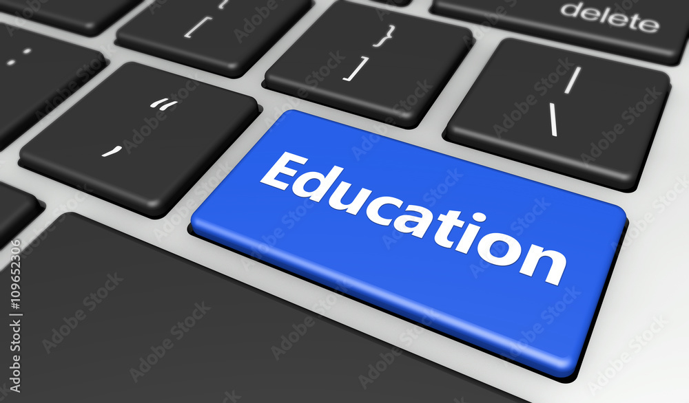 Fototapeta premium Online Education Concept