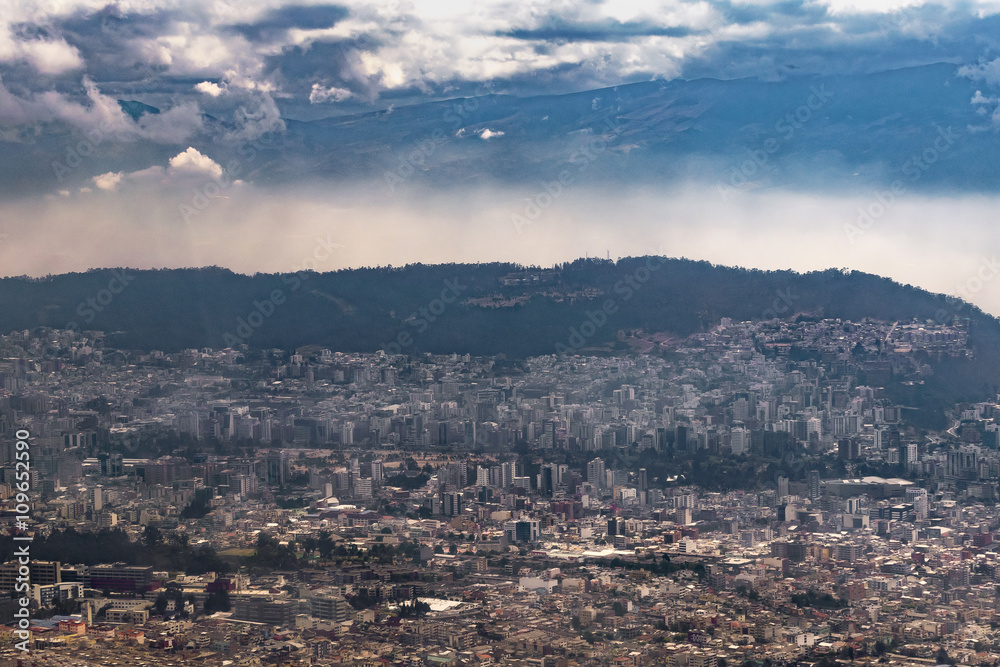 Aerial View of Quito from Cableway