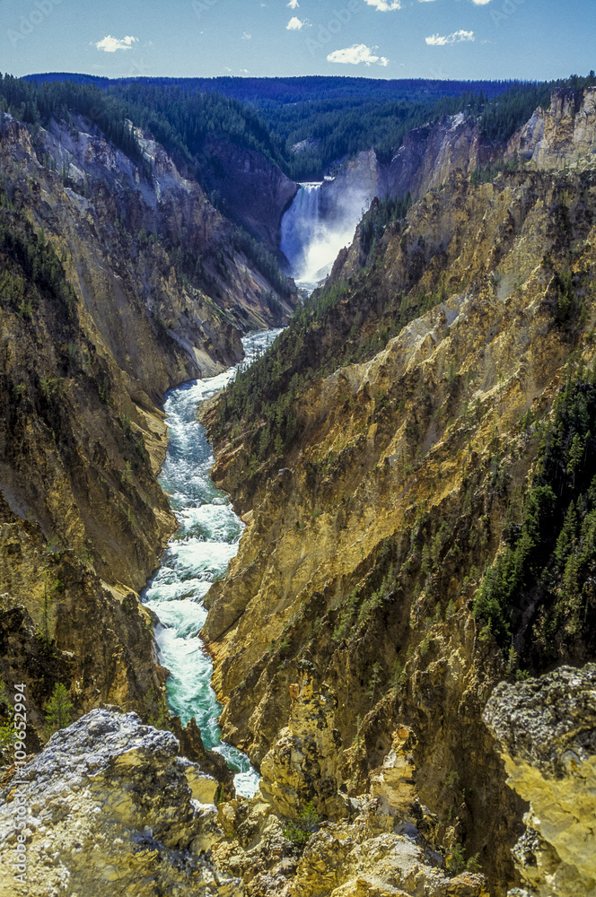 Obraz premium waterfall and river
