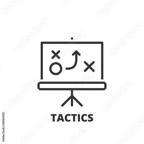 Line icon. tactics
