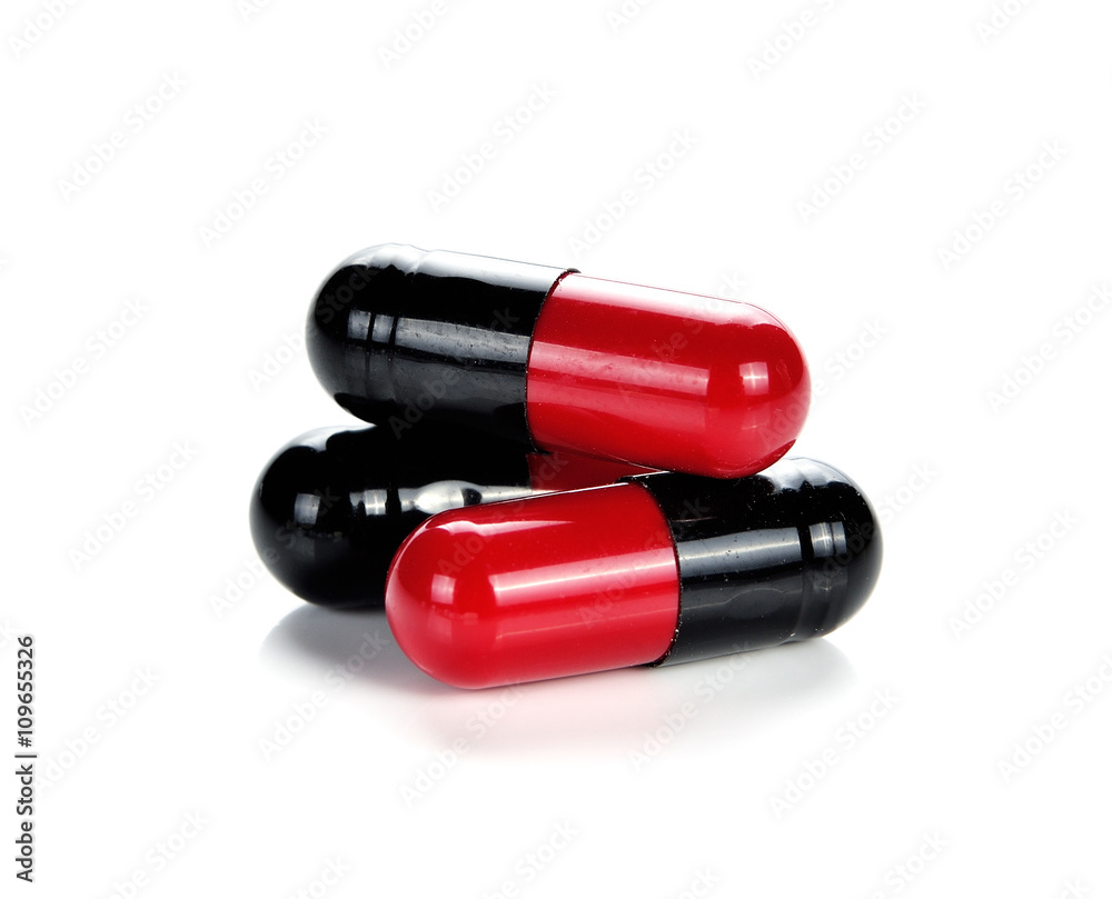 pills capsules isolated on white background pills capsules isolated on white background