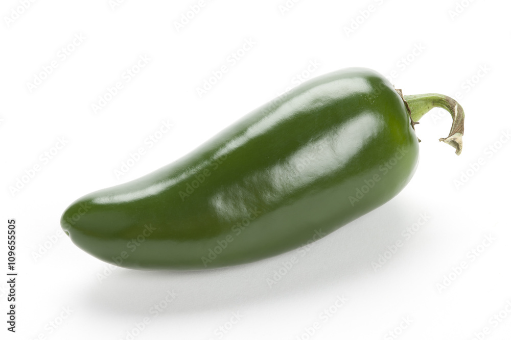jalapeno on white jalapeno on white