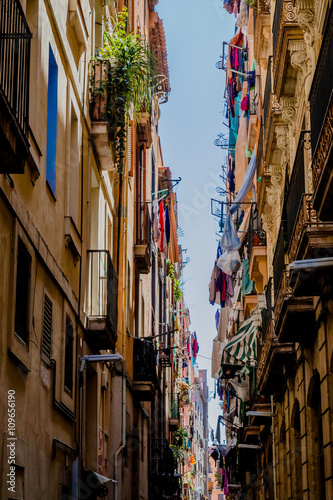 Dans les rues de la vieille ville de Barcelone