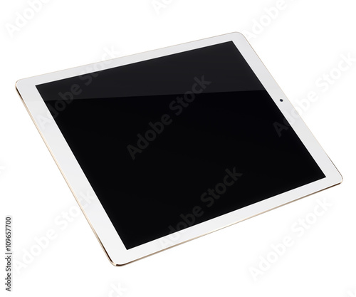 Tablet pc computer isolated on white background.