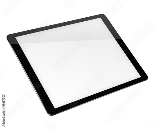 Tablet pc computer isolated on white background.