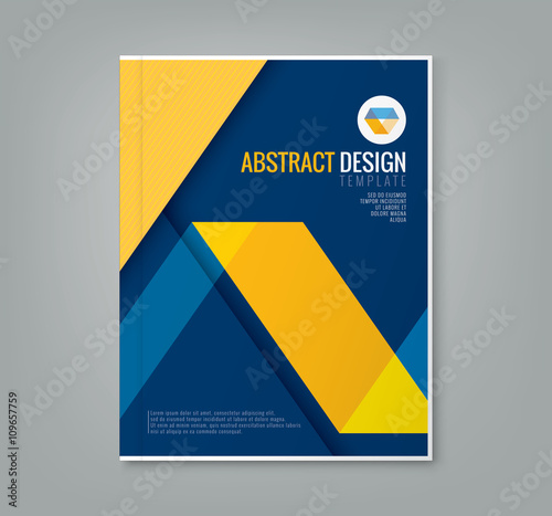 Quadro em tela abstract line design background template for business annual report book cover p